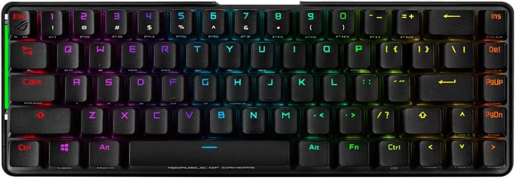 ASUS ROG Falchion, uno de los mejores teclados mecánicos 65%