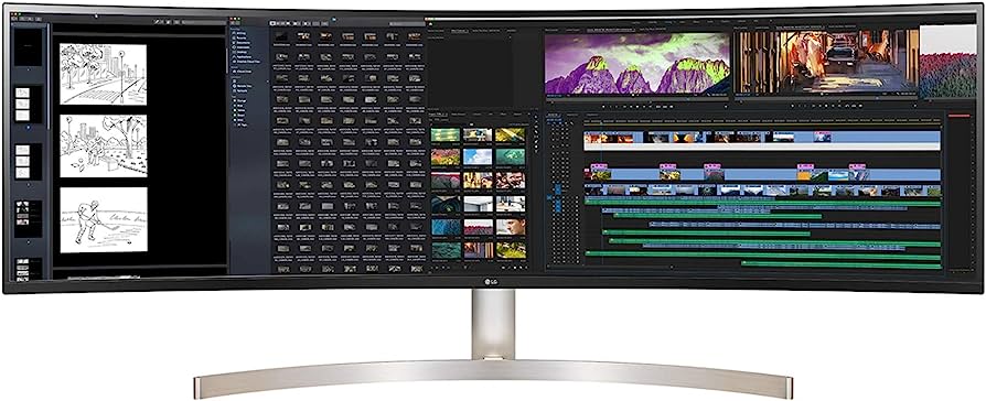 Monitor UltraWide. Permite tener diversas ventanas abiertas para trabajar con mayor fluidez