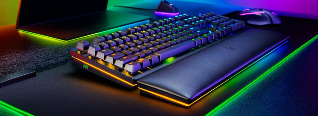 iluminación RGB del razer huntsman v2 analog