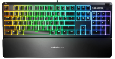 SteelSeries Apex 3 con reposamuñecas