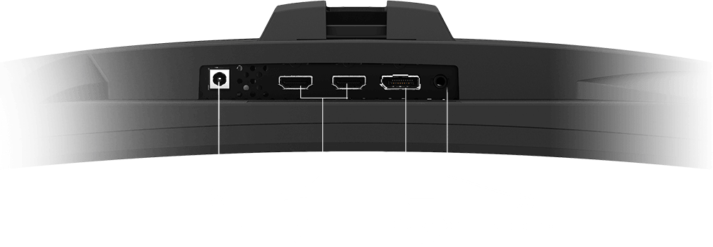 Monitor MSI G27C5-E2 entradas cables