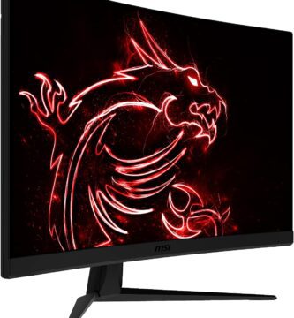 Monitor gaming curvo MSI G27C5 E2 vista de perfil